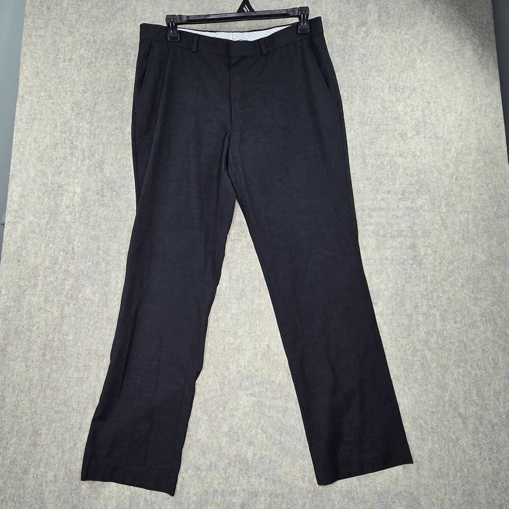 Kenneth Cole Mens Black Dress Pants 36x32